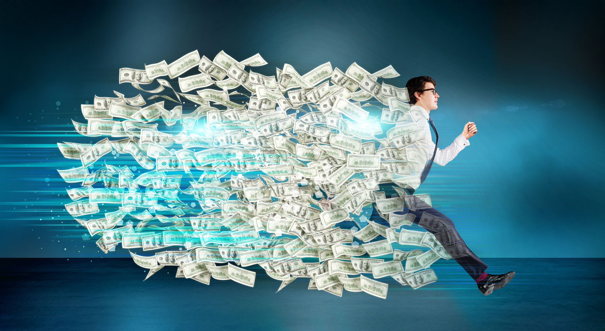 Financial growth dollar trail Financial growth dollar trail