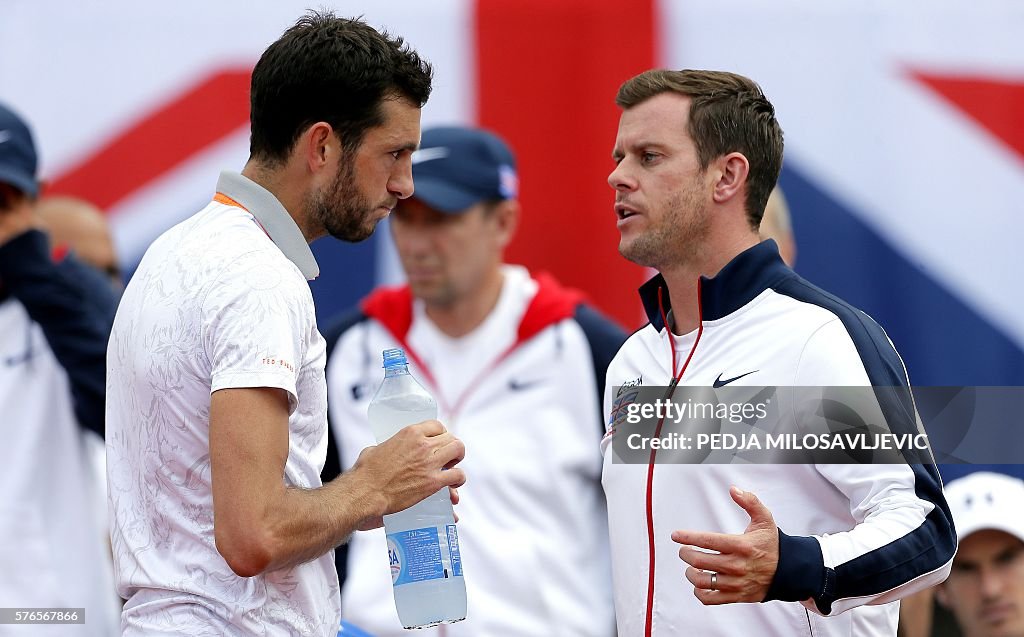 TENNIS-DAVIS-CUP-SRB-GBR