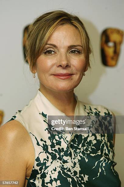 Actress Kim Cattrall arrives at the British Academy Television Craft Awards at the Dorchester Hotel on May 19, 2006 in London, England.