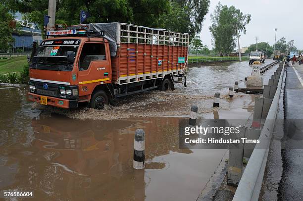 Heavy rains in Delhi/NCR caused major water-logging in many areas, leaving residents and commuters stranded, and causing a huge traffic gridlock, at...