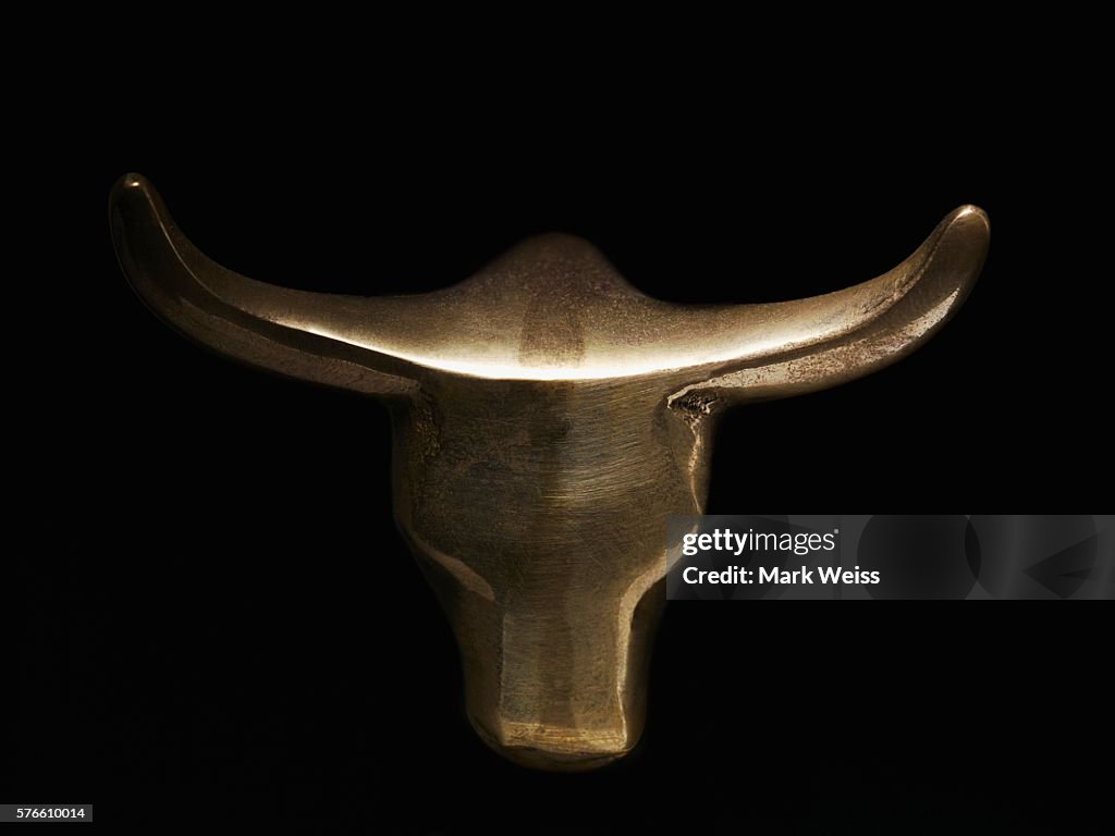 Gold bull head