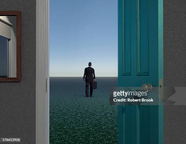 walking into the void - brexit concept stock pictures, royalty-free photos & images