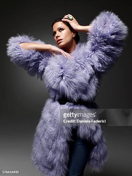 Styling by Ye Young Kim, hair by Clyde Haygood and makeup by Melissa Rogers. Fur by Sonia Rykiel and ring by Dior.