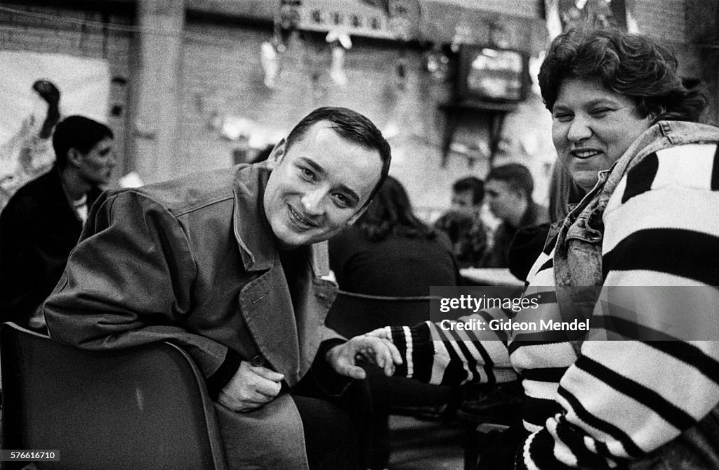 Singer Boy George Visiting Crisis at Christmas Charity