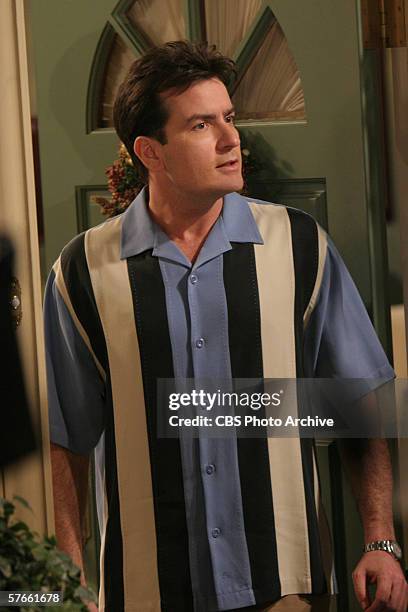 Always a Bridesmaid, Never a Burro"-- Charlie Sheen stars as Charlie Harper in TWO AND A HALF MEN, scheduled to air on the CBS Television Network.