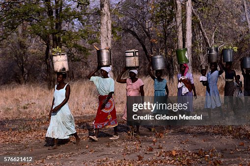 Women Transporting Water on Their Heads Women Transporting Water on Their Heads