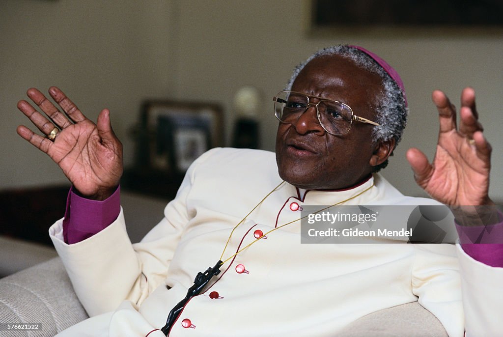 Archbishop Desmond Mpilo Tutu at Home in Bishopscourt