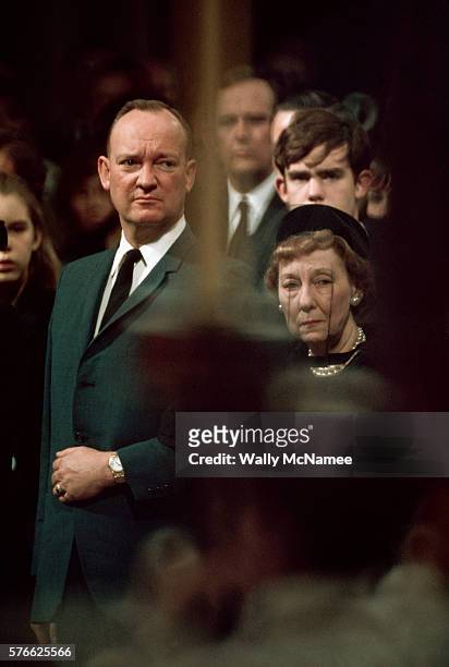 John and Mamie at President Eisenhower's Funeral