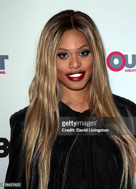 Actress Laverne Cox attends the Outfest 2016 Screening of "The Trans List" at the Director's Guild of America on July 16, 2016 in West Hollywood,...