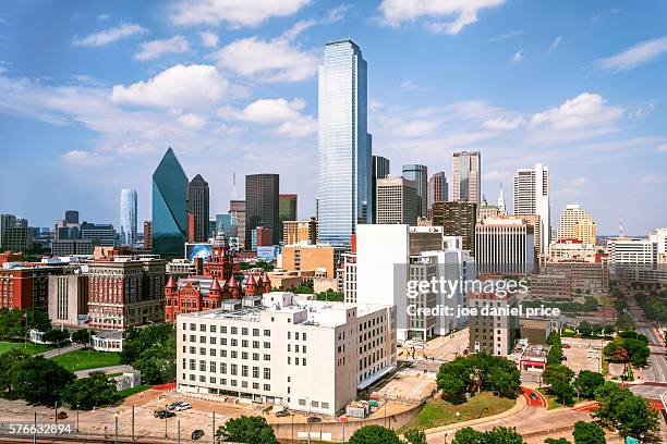 daytime, skyline, dallas, texas, america - dallas stock-fotos und bilder