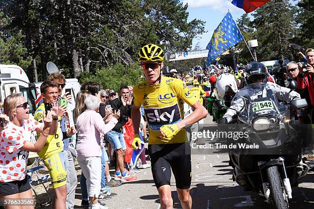 103th Tour de France 2016 / Stage 12 Christopher FROOME Yellow Leader Jersey / Mechanical Problem Broken Bike / Montpellier - Mont Ventoux / Chalet...