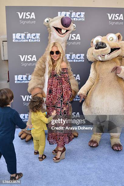 Skyler Morrison Berman, Kaius Jagger Berman and Rachel Zoe attends a screening of "Ice Age: Collision Course" at Zanuck Theater at 20th Century Fox...