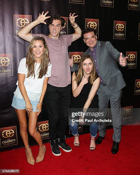 Electra Formosa, Ryan McCartan, Joey King and George Caceres attend the Celebrity Experience Q&A panel at The Universal Hilton Hotel on July 16, 2016...