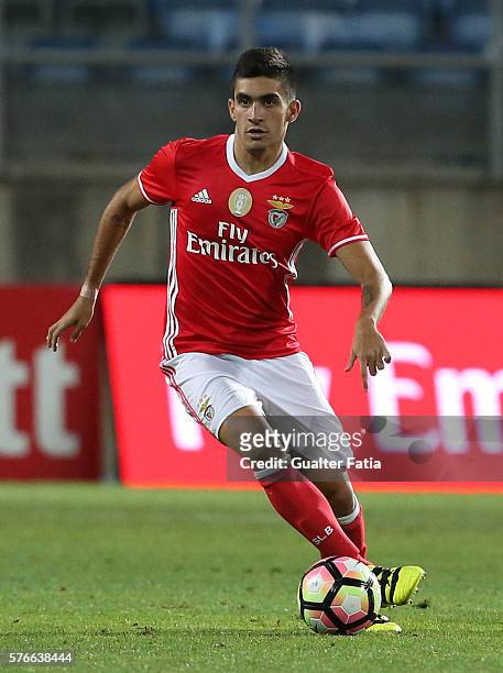 Benfica's midfielder from Colombia Guillermo Celis in action during the Algarve Football Cup Pre Season Friendly match between SL Benfica and Derby...