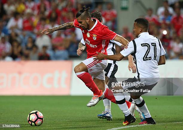 Benfica's forward from Argentina Oscar Benitez in action during the Algarve Football Cup Pre Season Friendly match between SL Benfica and Derby...