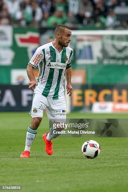 Steffen Hofmann of Rapid in action during an friendly match between SK Rapid Vienna and Chelsea F.C. At Allianz Stadion on July 16, 2016 in Vienna,...