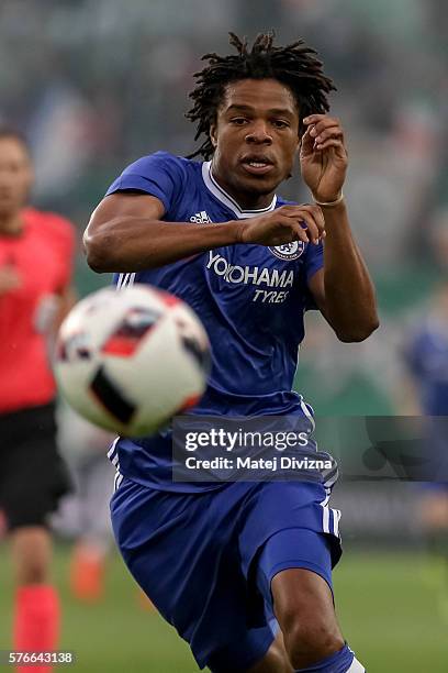 Loic Remy of Chelsea in action during an friendly match between SK Rapid Vienna and Chelsea F.C. At Allianz Stadion on July 16, 2016 in Vienna,...