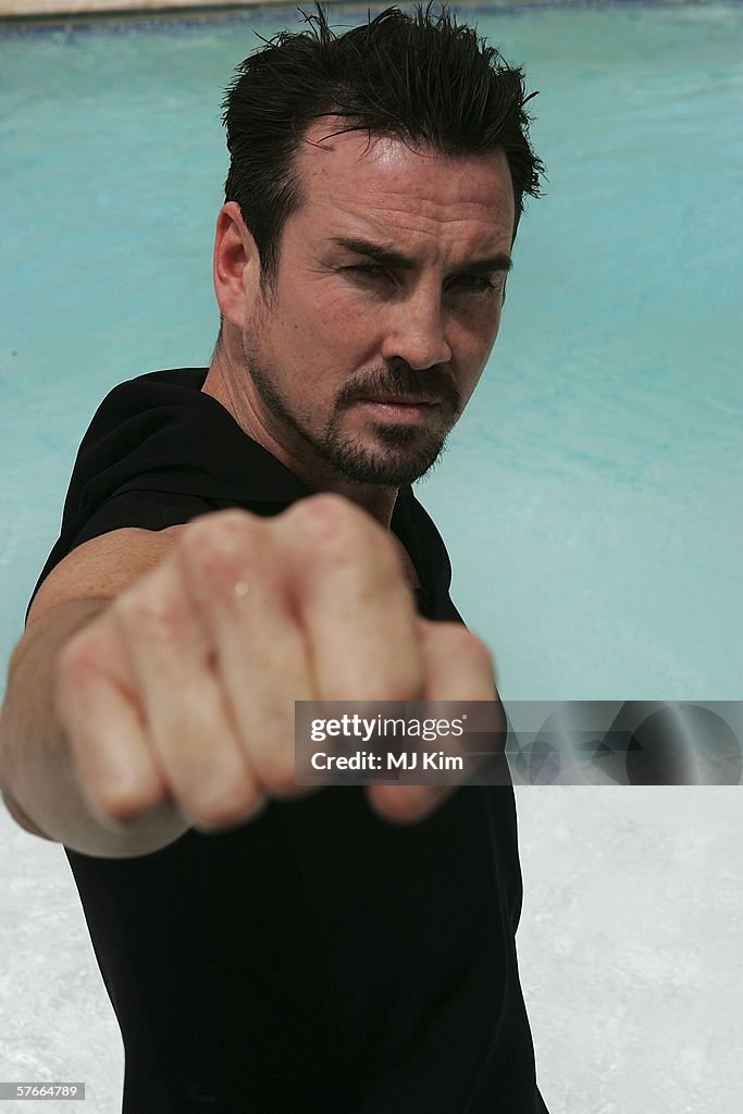 British actor and former boxer Gary Stretch poses for a portrait
