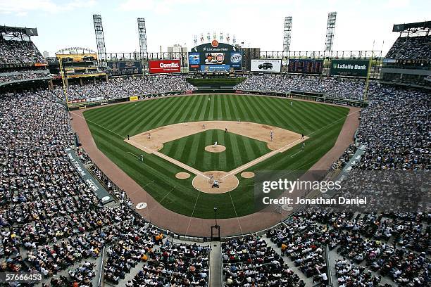 General view of the field during a game between the Chicago White Sox and the Chicago Cubs on May 20, 2006 at U.S. Cellular Field in Chicago,...