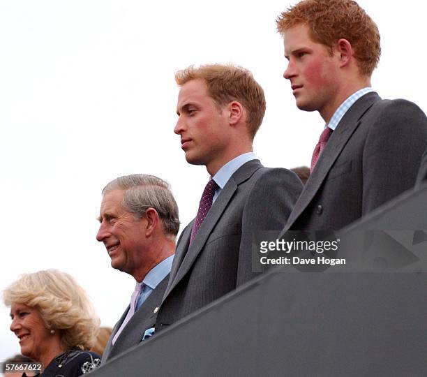 Camilla, Duchess of Cornwall, Prince Charles, Prince of Wales, Prince Harry and Prince William attend the Prince's Trust 30th Live, celebrating 30...
