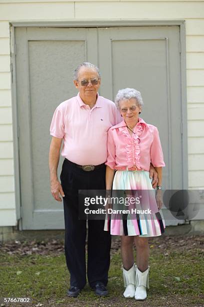 Bud and Joan Wolf of Crandon, WI pose for a portrait at the Wisconsin State Polka Festival, a four day polka event held at the Concord house May 20,...