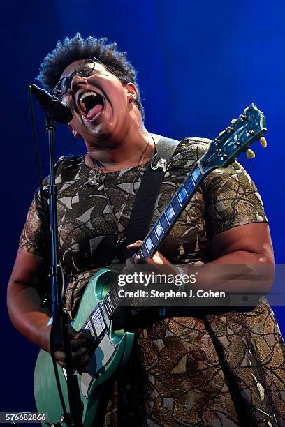 Brittany Howard of Alabama Shakes performs at Waterfront Park on July 16, 2016 in Louisville, Kentucky.