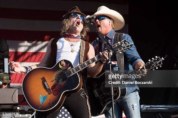 Big Kenny and John Rich of Big & Rich perform during the 4th Annual Windy City Smokeout, BBQ and Country Music Festival on July 16, 2016 in Chicago,...