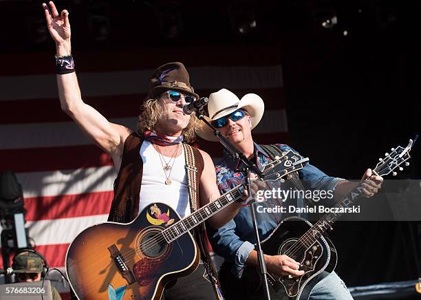 Big Kenny and John Rich of Big & Rich perform during the 4th Annual Windy City Smokeout, BBQ and Country Music Festival on July 16, 2016 in Chicago,...