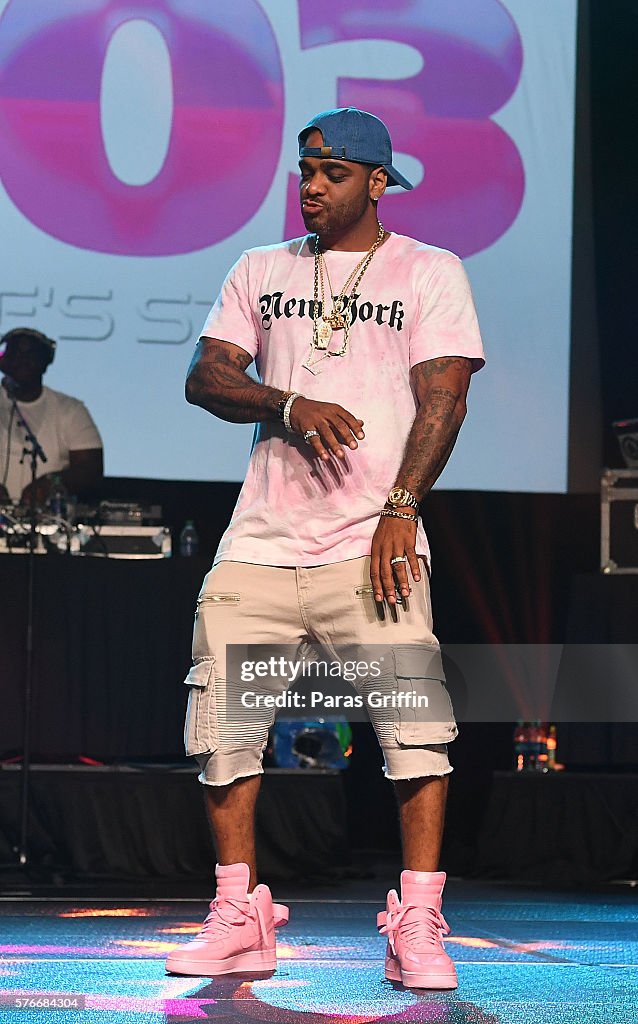 Jim Jones Rapper Car Rapper Jim Jones performs on stage at V-103 Car & Bike Show at... News ...