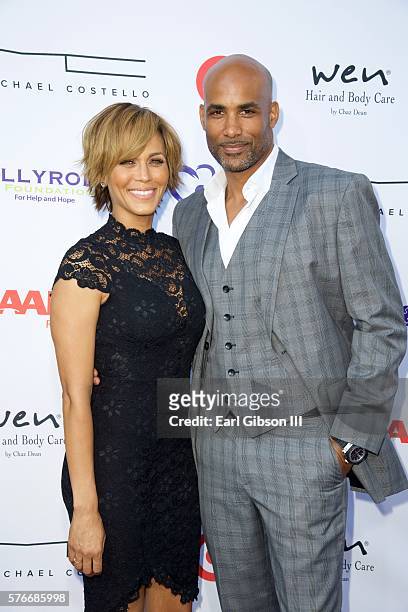 Actress Nicole Ari Parker and actor Boris Kodjoe attend the 18th Annual DesignCare Gala on July 16, 2016 in Pacific Palisades, California.