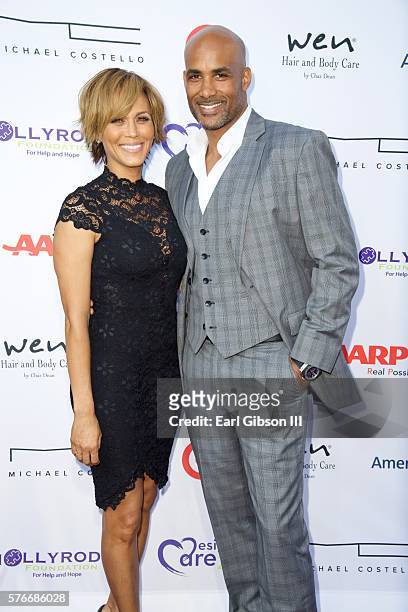 Actress Nicole Ari Parker and actor Boris Kodjoe attend the 18th Annual DesignCare Gala on July 16, 2016 in Pacific Palisades, California.