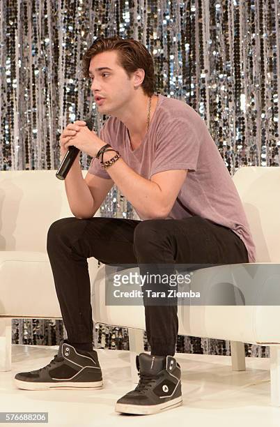 Actor Ryan McCartan attends The Celebrity Experience Q&A Panel at Hilton Universal Hotel on July 16, 2016 in Los Angeles, California.