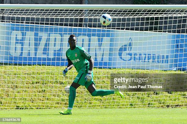 Loic BADIASHILE of Monaco during the pre season friendly match between As Monaco and Fc Basel on July 16, 2016 in Montreux, Switzerland.