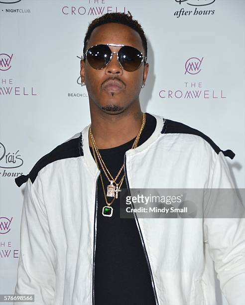 Recording artist Jeremih arrives at Drai's Beach Club - Nightclub at The Cromwell Las Vegas to celebrate his 29th birthday on July 17, 2016 in Las...