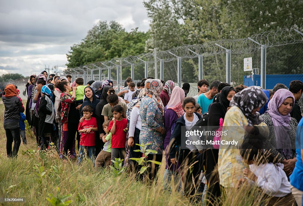 Increased Numbers Of Migrants Held At Serbian Hungarian Border