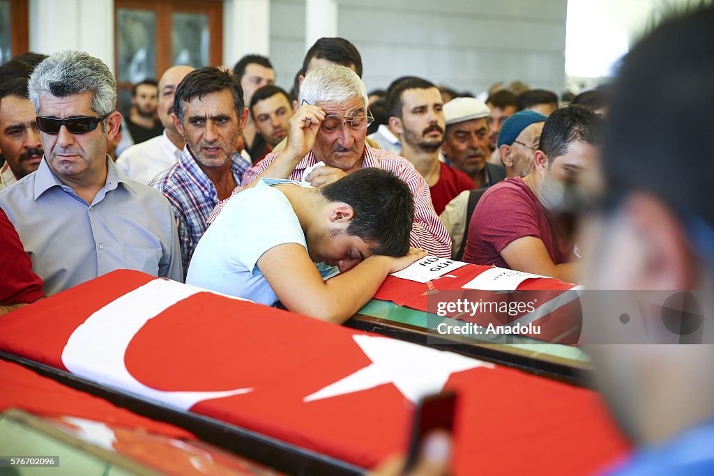 Funeral ceremony of the democracy martyrs in Turkey
