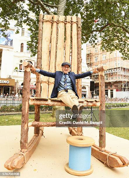 Director Steven Spielberg attends the UK Premiere of "The BFG" at Odeon Leicester Square on July 17, 2016 in London, England.