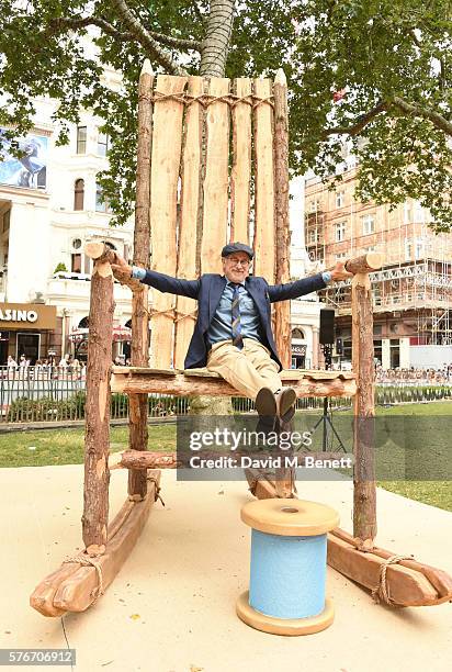 Director Steven Spielberg attends the UK Premiere of "The BFG" at Odeon Leicester Square on July 17, 2016 in London, England.