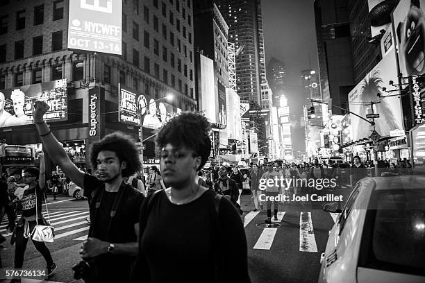 black lives matter protest in times square, new york city - racism stock pictures, royalty-free photos & images
