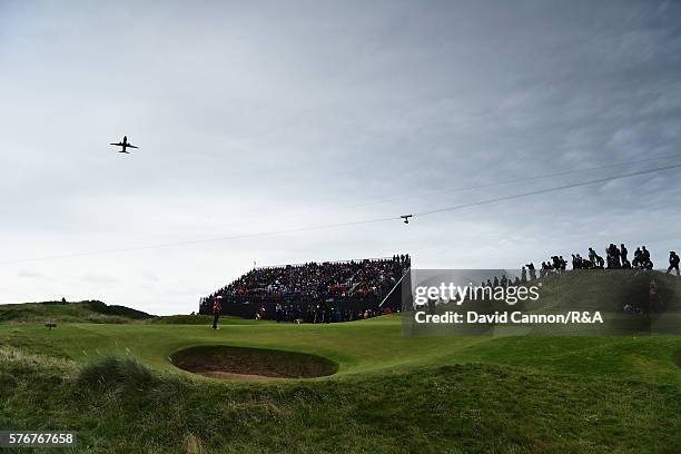 General View of the 8th green during the final round on day four of the 145th Open Championship at Royal Troon on July 17, 2016 in Troon, Scotland.