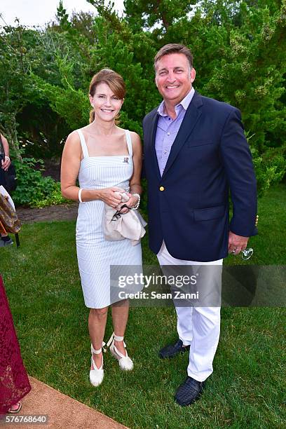 Anna Throne-Holst and Mark Epley attend Southampton Animal Shelter Foundation's 7th Annual Unconditional Love Dinner Dance 2016 at Private Residence...