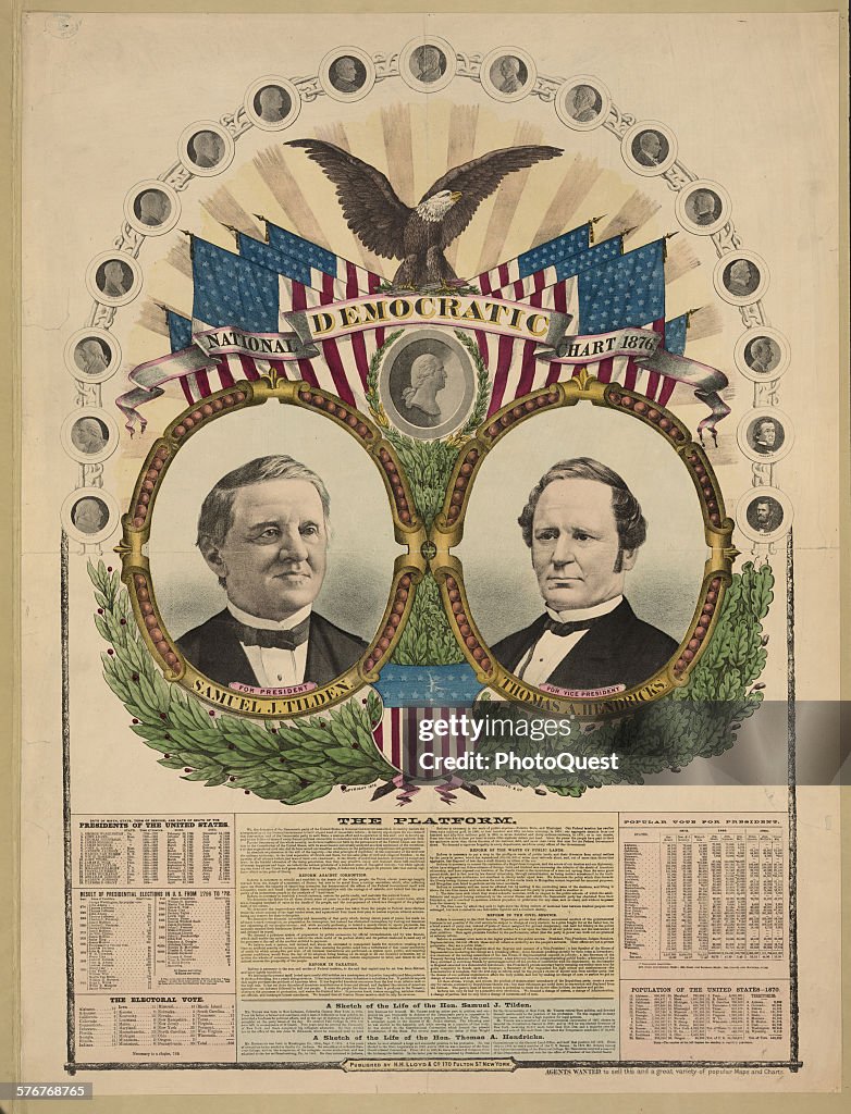Samuel Tilden Presidential Campaign Poster