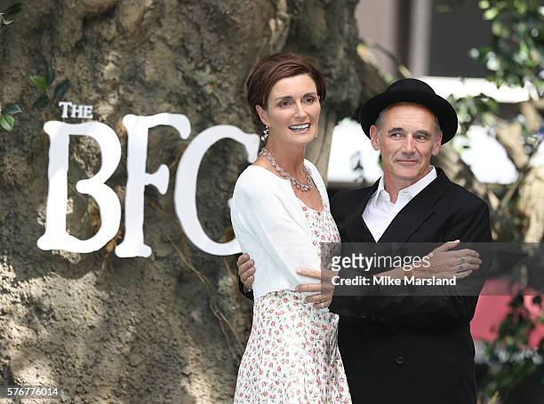 Lucy Dahl and Mark Rylance arrive for the UK film premiere of the BFG on July 17, 2016 in London, England.