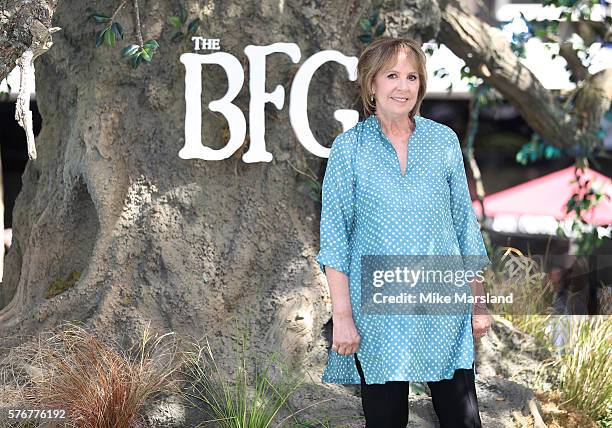 Penelope Wilton arrives for the UK film premiere of the BFG on July 17, 2016 in London, England.