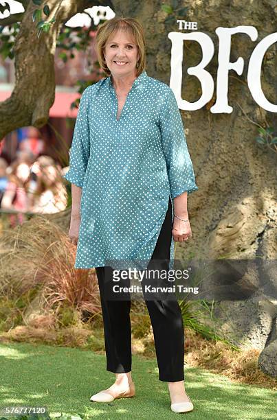Penelope Wilton arrives for the UK film premiere of "The BFG' at Odeon Leicester Square on July 17, 2016 in London, England.