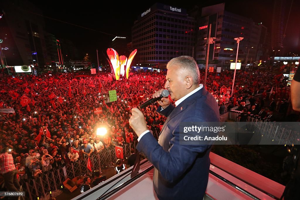 Turkish PM Binali Yildirim in Ankara 