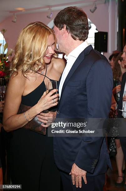 Veronica Ferres and her husband Carsten Maschmeyer during the Mercedes-Benz reception at 'Klassik am Odeonsplatz' 2016 on July 17, 2016 in Munich,...