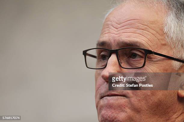 Prime Minister Malcolm Turnbull speaks to the media at Parliament House on July 18, 2016 in Canberra, Australia. Prime Minister Malcolm Turnbull...