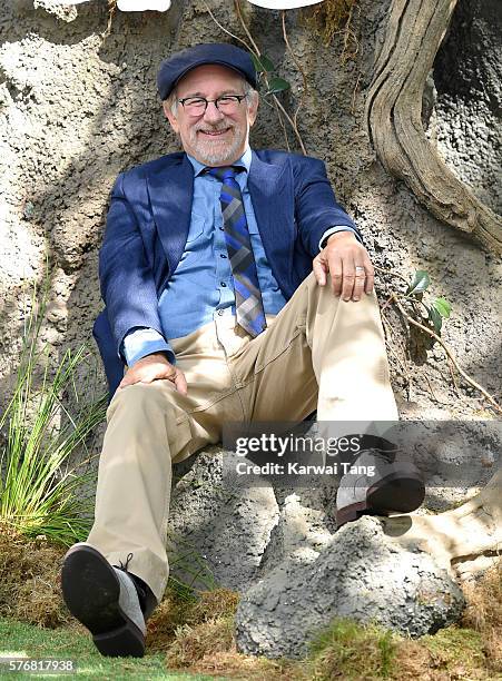 Steven Spielberg arrives for the UK film premiere of "The BFG' at Odeon Leicester Square on July 17, 2016 in London, England.