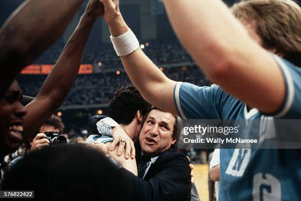 Dean Smith After Winning the Final Four